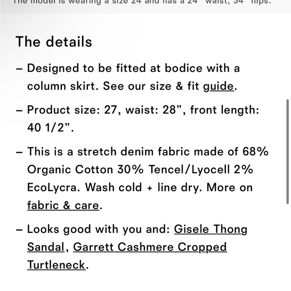 Reformation High Rise Denim Maxi Skirt - Picture 9 of 9